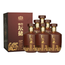 国台 坛储酒 53度正宗大曲酱香型白酒 封坛酒体送礼收藏 53度 500mL 6坛