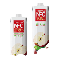 大马邦100%NFC苹果汁浓缩榨生榨新鲜果蔬汁营养纯原浆饮料品钻包1L 苹果汁1L/1瓶 1瓶