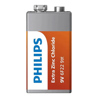 PHILIPS 飞利浦 碳性电池 9V 10粒装