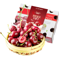 京鲜生 智利进口Santina车厘子3J级 5斤 礼盒装（预计12月31日前发货）