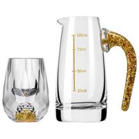 MUMU高档金箔白酒杯礼盒套装国风礼品送长辈父亲送礼乔迁新居高端礼物 【金箔款】