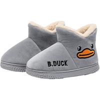 B.Duck 小黄鸭冬季儿童棉鞋男女童卡通图案时尚加绒休闲棉鞋