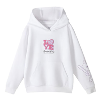 361°361度童装女童连帽卫衣2024年秋季中大童卫衣 本白 160