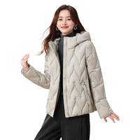 雪中飞 【简约百搭】女式短款羽绒服2025秋冬连帽御寒鸭绒外套女