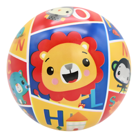 费雪(Fisher-Price)儿童玩具球 宝宝卡通小皮球球彩印球10cm狮子F6023-1六一儿童节送宝宝