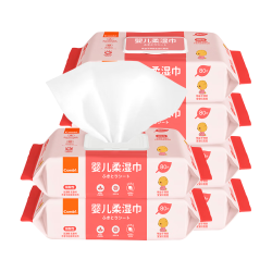 Combi 婴儿湿巾纸湿厕纸宝宝PiPi专用湿纸巾柔湿巾婴童适用80片*6包
