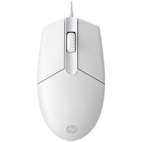 HP 惠普 有线鼠标 白色微声版