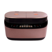莱小厨(Lexcook) 双胆电饭煲3升家用小型煲汤煮饭一体压力多功能糙米杂粮电饭锅2-4人智能预约迷你电饭煲 淡绯紫
