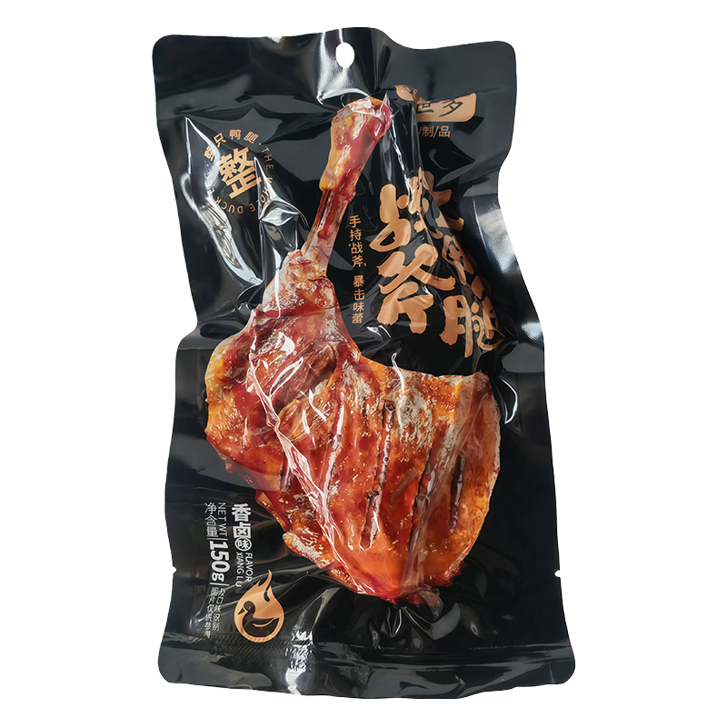 好世多【解馋巨过瘾】硬核加餐！战斧五香大鸭腿，一根管饱 【卤香味】战斧烤鸭150g*1袋