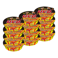NISSIN 日清食品 UFO 铁板牛肉干拌面 直面 122g*12碗