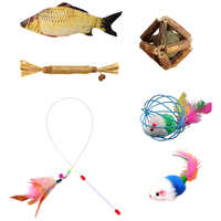 HOUYA 猫玩具6件套自嗨解闷逗猫棒宠物小猫幼猫全套逗猫玩具 一应俱全