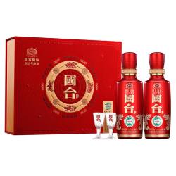 国台 国标酒 53度酱香型白酒 双支装礼盒 真实年份 送礼收藏自饮 53度 100mL 2瓶 礼盒装