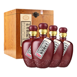 剑南春 52度礼盒装 剑南窖龄酒500mL*4瓶  浓香型白酒