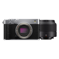  FUJIFILM/富士 复古美颜高清vlog视频 微单相机+XC35F2镜头  单头套机 银色 35mm F2