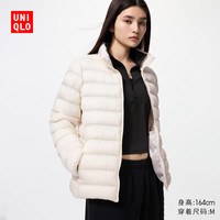 优衣库女装PUFFTECH空气棉服茄克/外套夹克25秋冬新款479751 01 乳白色