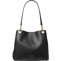 MICHAEL KORS 迈克高仕Kensington 女士大号褶皱拉链单肩包 黑色 001 NS