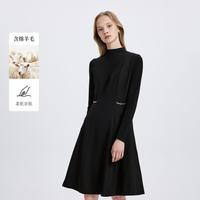 Scofield 【含羊毛】假两件拼接收腰高档洋气连衣裙秋冬高级感优雅气质