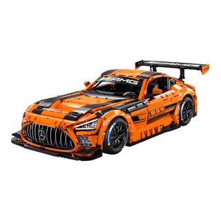 【新品】cada咔搭双鹰AMG奔驰GT3机械跑车积木车模赛车拼装模型