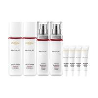 巴黎欧莱雅 L'OREAL PARIS欧莱雅复颜抗皱积雪草护肤套装水乳补水保湿抗皱提拉紧致淡化细纹(有字样,中小样)