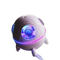 园洲绿 加湿器净化器迷你可爱办公室桌面女生实用男友闺蜜520 丁香紫色宇航员夜灯加湿器（插电款）员工年会品