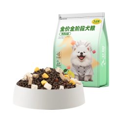 卫加 鸭肉梨冻干狗粮5斤装金毛泰迪柯基中小型成幼犬通用型2.5kg