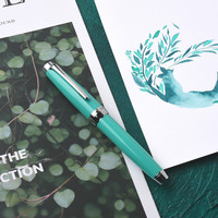 特细小美工笔新月3烤漆瓷白钢笔马卡龙色女练字盒装笔可爱打卡书法复古金属考试笔钢笔论坛 0.38mm