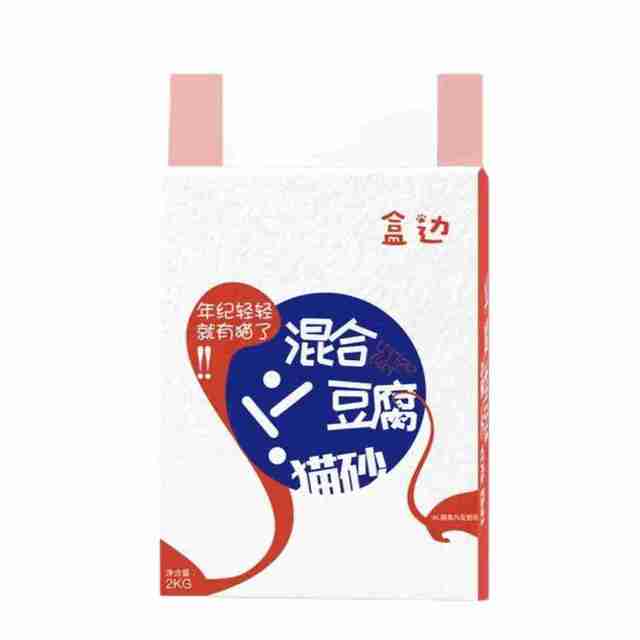 盒边 豆腐混合猫砂 【6袋装】混合猫砂2kg