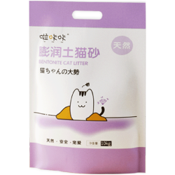 啦咔咔 低尘除味结团 膨润土猫砂  20斤