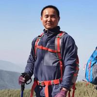 阿珂姆户外软壳加绒防风防泼水春男士立领保暖中间层休闲抓绒衣 藏蓝 XL