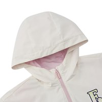 鸿星尔克(ERKE)童装儿童风衣冬季女童中大童加厚拼色外套|篮球少女 纯净白 130