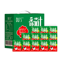 DU'S杜氏100%番茄汁纯果蔬汁NFC果汁蔬果汁无蔗糖无添加饮料12盒/件 单件尝鲜装