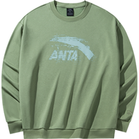 安踏 套头卫衣款春秋时尚百搭套头衫简约中性休闲男女款运动上衣