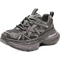 百丽（Belle）星河轨迹机能风老爹鞋女2026春新厚底增高运动休闲鞋B2199AM6 紫色 35