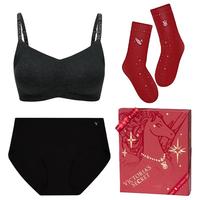 维密杨幂同款反重力&小升杯宠爱礼盒红文胸内裤套装女马年本命年