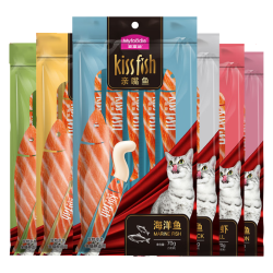 麦富迪 猫条猫零食 湿粮亲嘴鱼营养补水幼猫肉酱 混合装14g*100支（超值装）