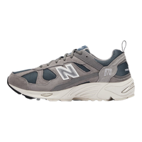 new balance NB男鞋女鞋878系列轻便透气休闲鞋运动鞋网面老爹鞋 城堡灰/雾霾蓝 CM878KO1 42.5(脚长27cm)