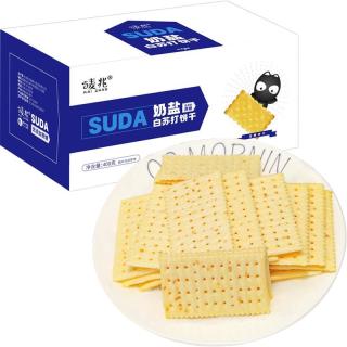 88VIP：唛兆 奶盐白酵母苏打饼干400g早餐咸味薄脆饼休闲食品小吃孕妇零食