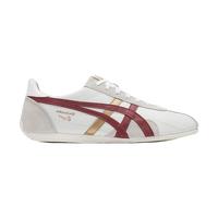 Onitsuka Tiger鬼塚虎轻便舒适男女鞋经典透气男女款复古运动休闲鞋 RUNSPARK-YS 米白色/红色 38