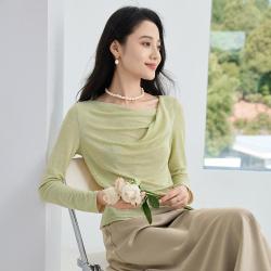 香影 正肩掐腰 女士长袖T恤