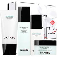 香奈儿(CHANEL)山茶花保湿系列护肤套装四件套 洁面150ml润泽精华水150ml水感乳液30ml面霜50ml