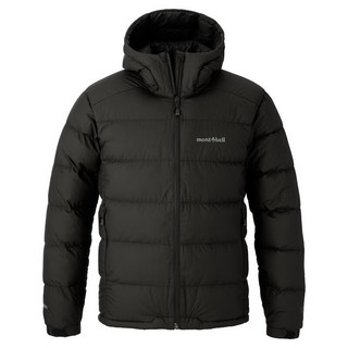 mont·bell羽绒服男800蓬鹅绒科技面料防风防雪徒步旅行保暖连帽外套1101713 BK黑色 M