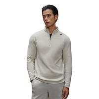 HOTSUIT后秀暖柔绒长袖运动t恤男2023新加绒秋高领上衣男抗菌保暖防静电 【男款】空灵灰 2XL