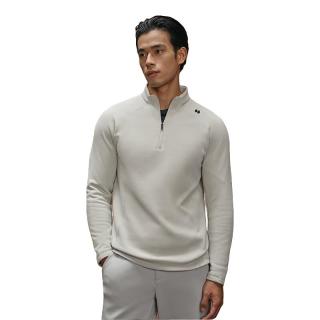 HOTSUIT后秀暖柔绒长袖运动t恤男2023新加绒秋高领上衣男抗菌保暖防静电 【男款】空灵灰 2XL