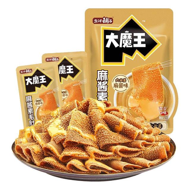 今日必买：盐津铺子 大魔王 素毛肚500g 魔芋爽 火锅小吃零食解馋 六必居
