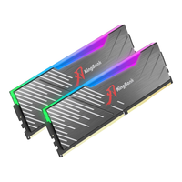 金百达（KINGBANK）32GB(16G×2)套装 DDR4 3600 台式机内存条 海力士CJR颗粒 黑刃RGB灯条 C16