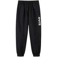 Levi's【加绒】李维斯儿童男童长裤运动裤2025冬季裤子女卫裤 正黑色 130 /56 【身高116-122cm】