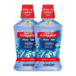 高露洁 Plax贝齿含氟漱口水薄荷味口腔护理防蛀孕妇可用京东自营500ml*2