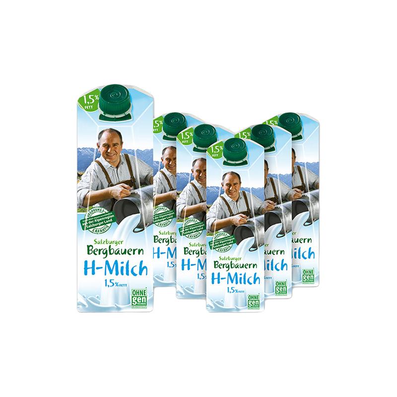  SalzburgMilch/萨尔茨堡 补钙 低脂牛奶  包装 1000mL 6盒