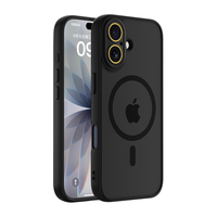 KEKLLE 磁吸磨砂防摔抗指纹 iPhone17手机壳 午夜黑 PC+TPU