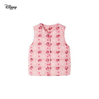  Disney/迪士尼 轻薄云朵羽绒内胆 女童羽绒马甲  玫粉色 均码